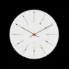 Arne Jacobsen Bankers Vægur Ø48 cm hvid/sort/rød | Køb her
