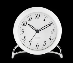 Arne Jacobsen Clocks Bordur Ø11 cm i hvid | Køb her