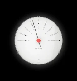 Arne Jacobsen Clocks Hygrometer Ø12 cm i hvid | Køb her