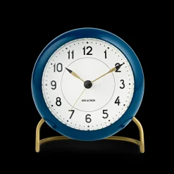 Arne Jacobsen Station Bordur Ø11 cm petroleum/hvid | Køb her