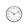 Arne Jacobsen Station Vægur Ø16 cm hvid/sort | Køb her