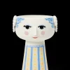 Bjørn Wiinblad Vase H18.5 cm i blå fra serien Eva | Køb her