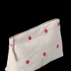 Daisy Karla Toilettaske 30x10x20 cm – Sand/Rød fra JUNA