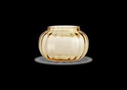 Holmegaard Primula Fyrfadsstage Ø9.5 cm amber | Køb her