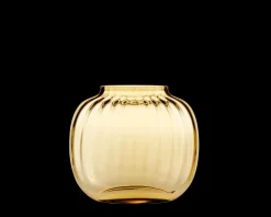 Holmegaard Primula Oval Vase H12.5 amber | Køb her