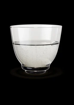 Holmegaard Vandglas 35 cl i grå fra serien Flow | Køb her