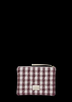 JUNA Bæk&Bølge Dalila Toiletbag 20x14 cm Chokolade/Hvid