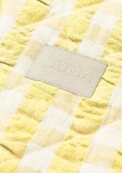 JUNA Bæk&Bølge Dalila Toiletbag 20x14 cm gul/hvid | Køb her