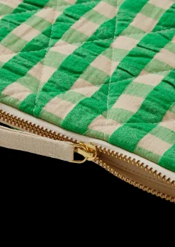 JUNA Bæk&Bølge Dalila Toiletbag 20x14 cm Grøn/Sand | Køb her