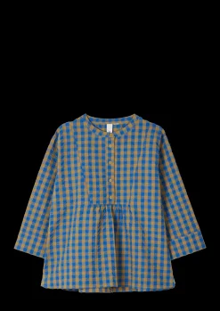 JUNA Bæk&Bølge Irene shirt S/M blå/okker - Køb her
