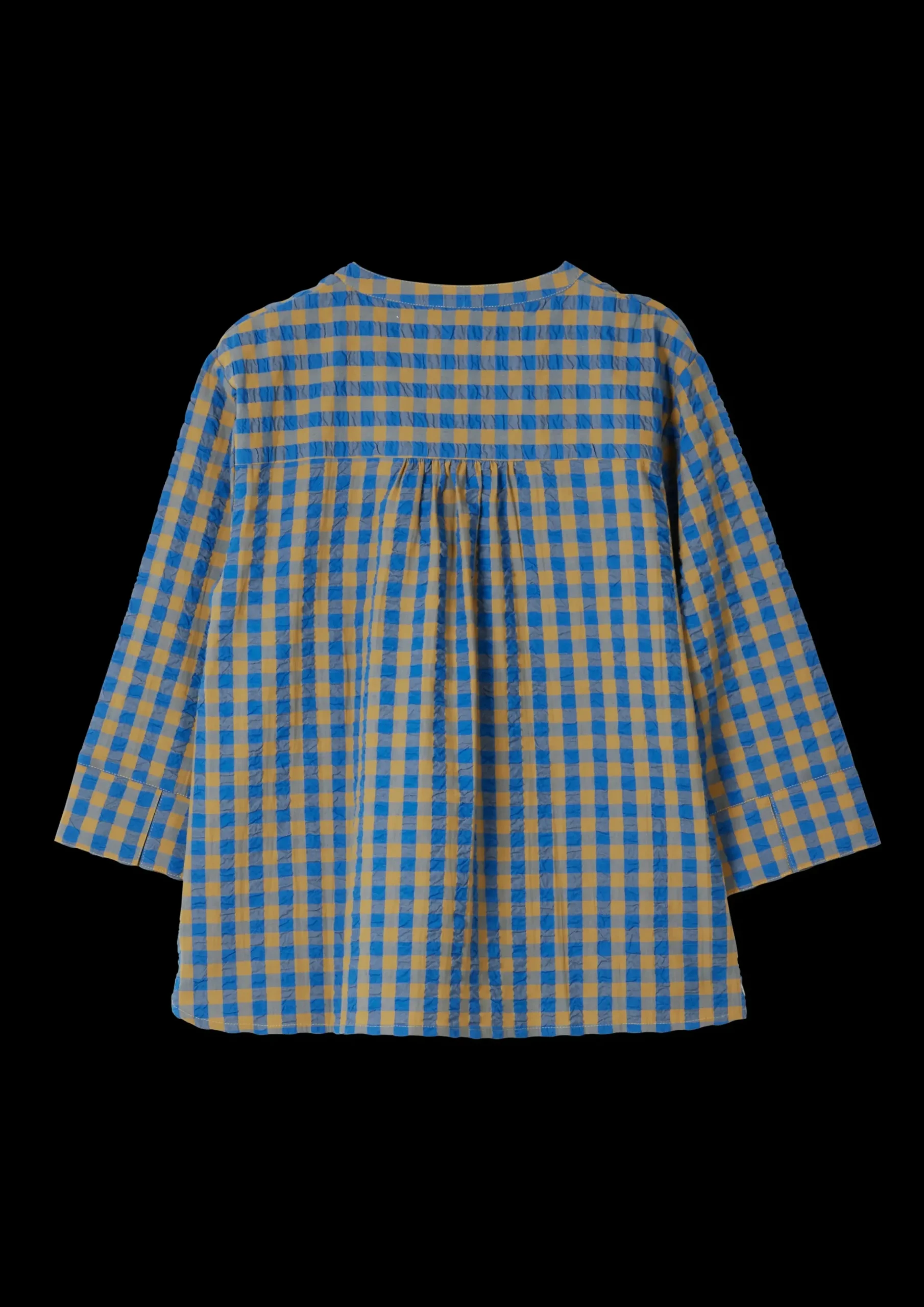 JUNA Bæk&Bølge Irene shirt S/M blå/okker - Køb her