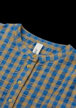 JUNA Bæk&Bølge Irene shirt S/M blå/okker - Køb her