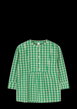 Juna Bæk&Bølge Irene shirt S/M grøn/sand | Køb her