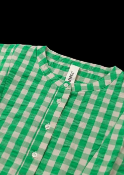 Juna Bæk&Bølge Irene shirt S/M grøn/sand | Køb her