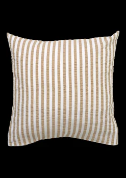 JUNA Bæk&Bølge Lines Pudebetræk 63x60 cm sand/hvid