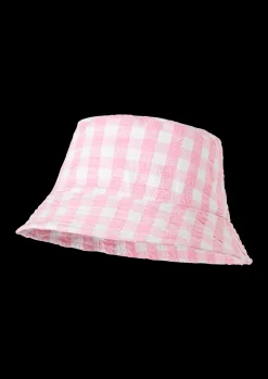 JUNA Bæk&Bølge Summer hat one size pink/hvid | Køb her