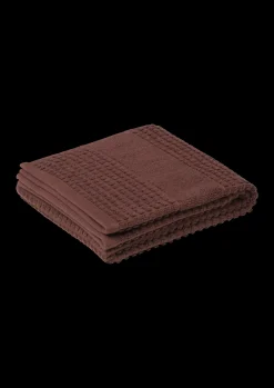 JUNA Check Håndklæde 70x140 cm chokolade | Køb her