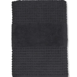 JUNA Håndklæde 70x140 cm i grå fra serien Check | Køb her