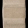 JUNA Håndklæde 70x140 cm i sand fra serien Check | Køb her