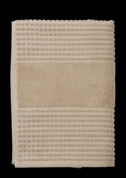 JUNA Håndklæde 70x140 cm i sand fra serien Check | Køb her