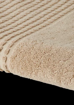 JUNA Håndklæde 70x140 cm i sand fra serien Check | Køb her