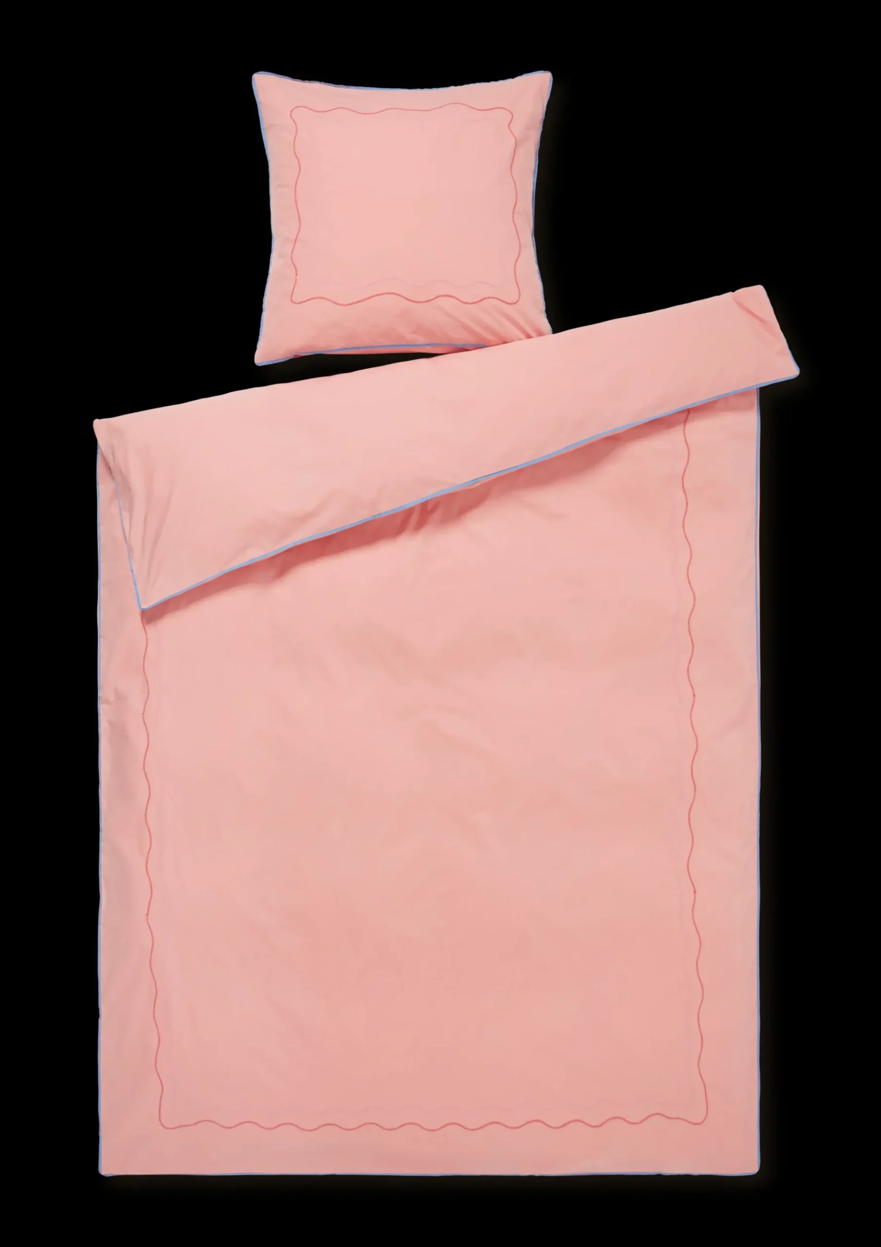 JUNA Lollipop Sengetøj 140x220 cm soft pink DK - Køb nu