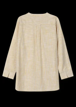 JUNA Monochrome Lines Ida shirt XS okker/hvid | Køb her