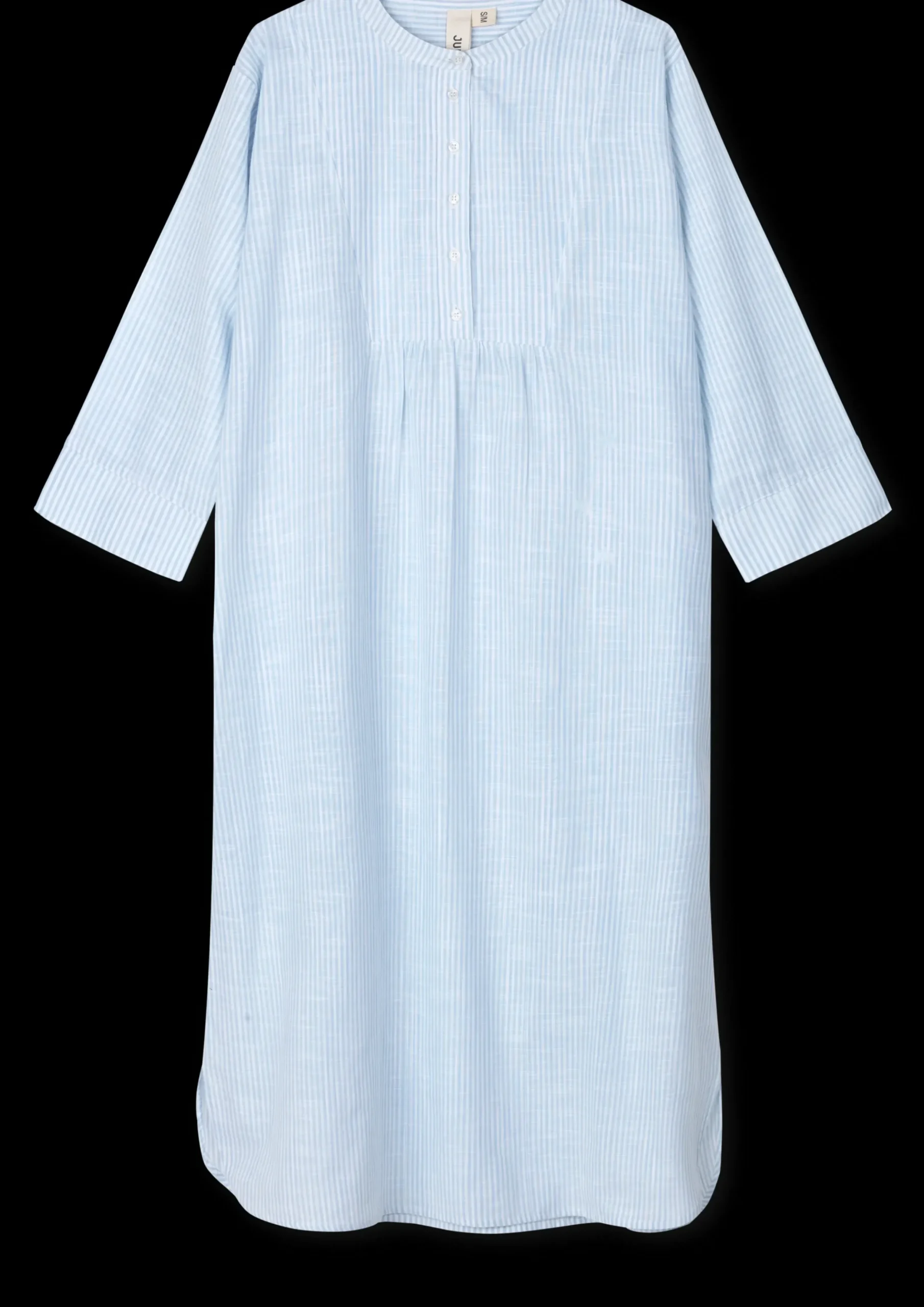JUNA Monochrome Lines Sonja dress XS lys blå/hvid | Køb her