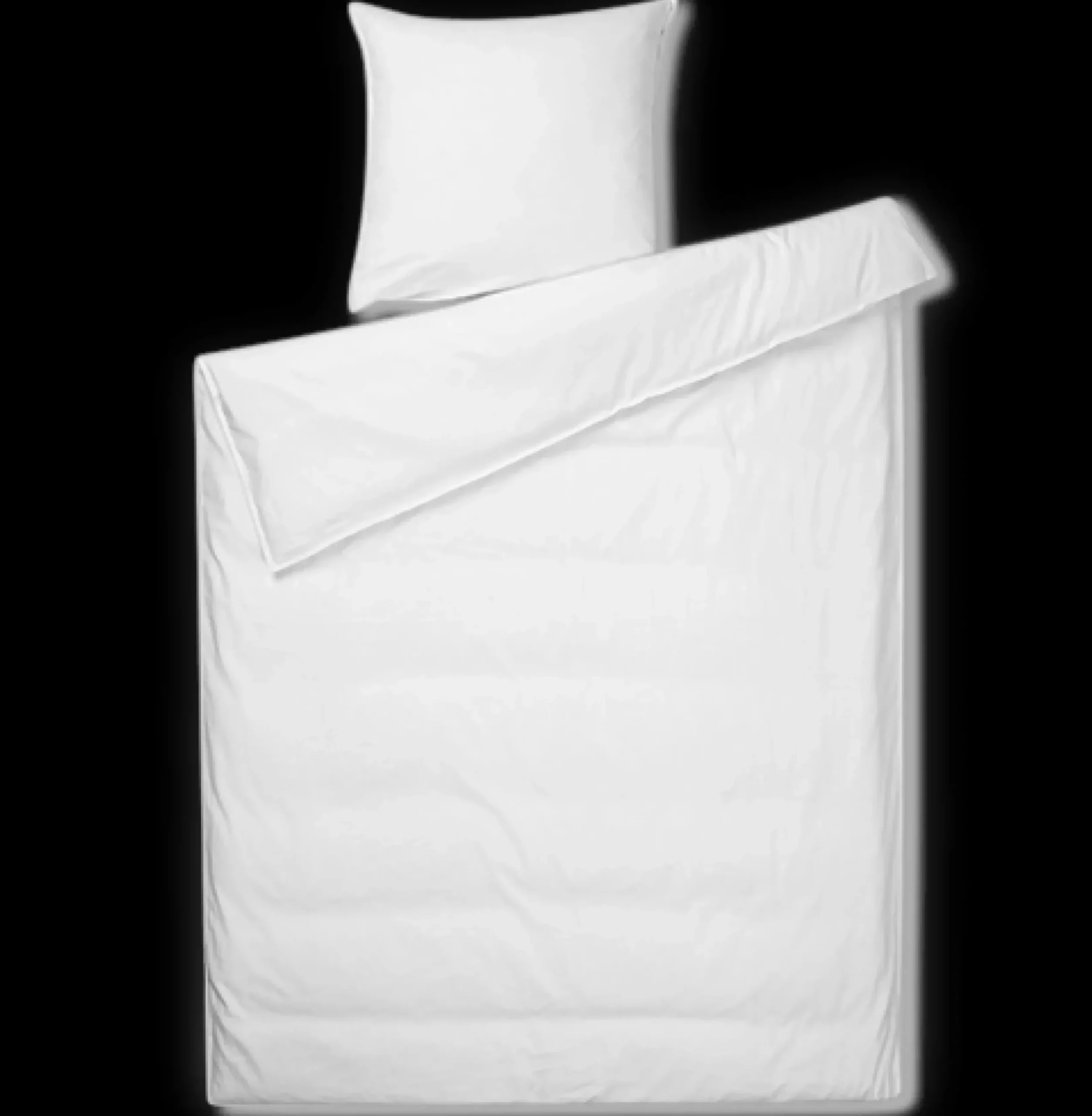 JUNA Monochrome Sengetøj 150x210 cm hvid SE | Køb her