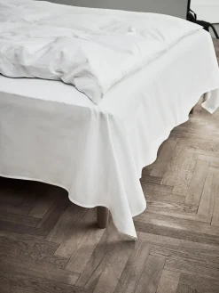 JUNA Percale Fladt lagen 150x250 cm hvid | Køb her