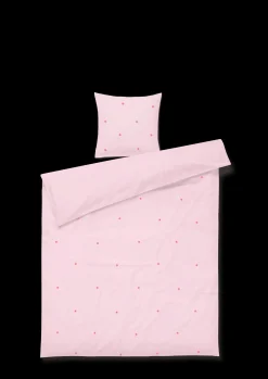 JUNA Sengetøj 150x210 cm i rosa fra serien Daisy | Køb her
