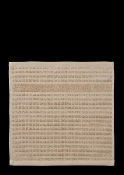 JUNA Vaskeklud 30x30 cm i sand fra serien Check | Køb her