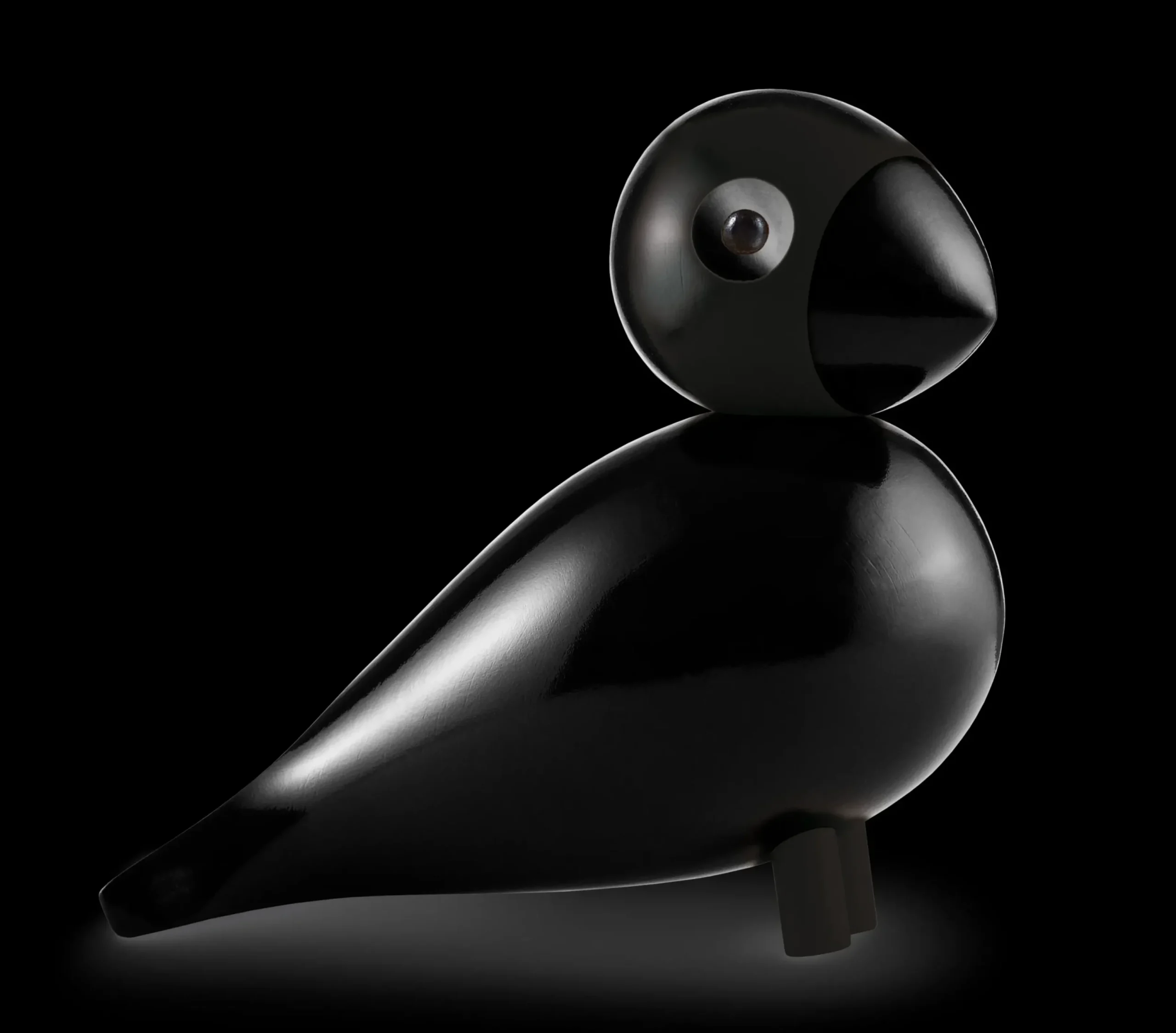 Kay Bojesen Ravn Sangfugl stor i sort fra serien Birds