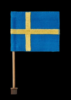 Kay Bojesen Tekstilflag til fødselsdagstog blå/gul | Køb her
