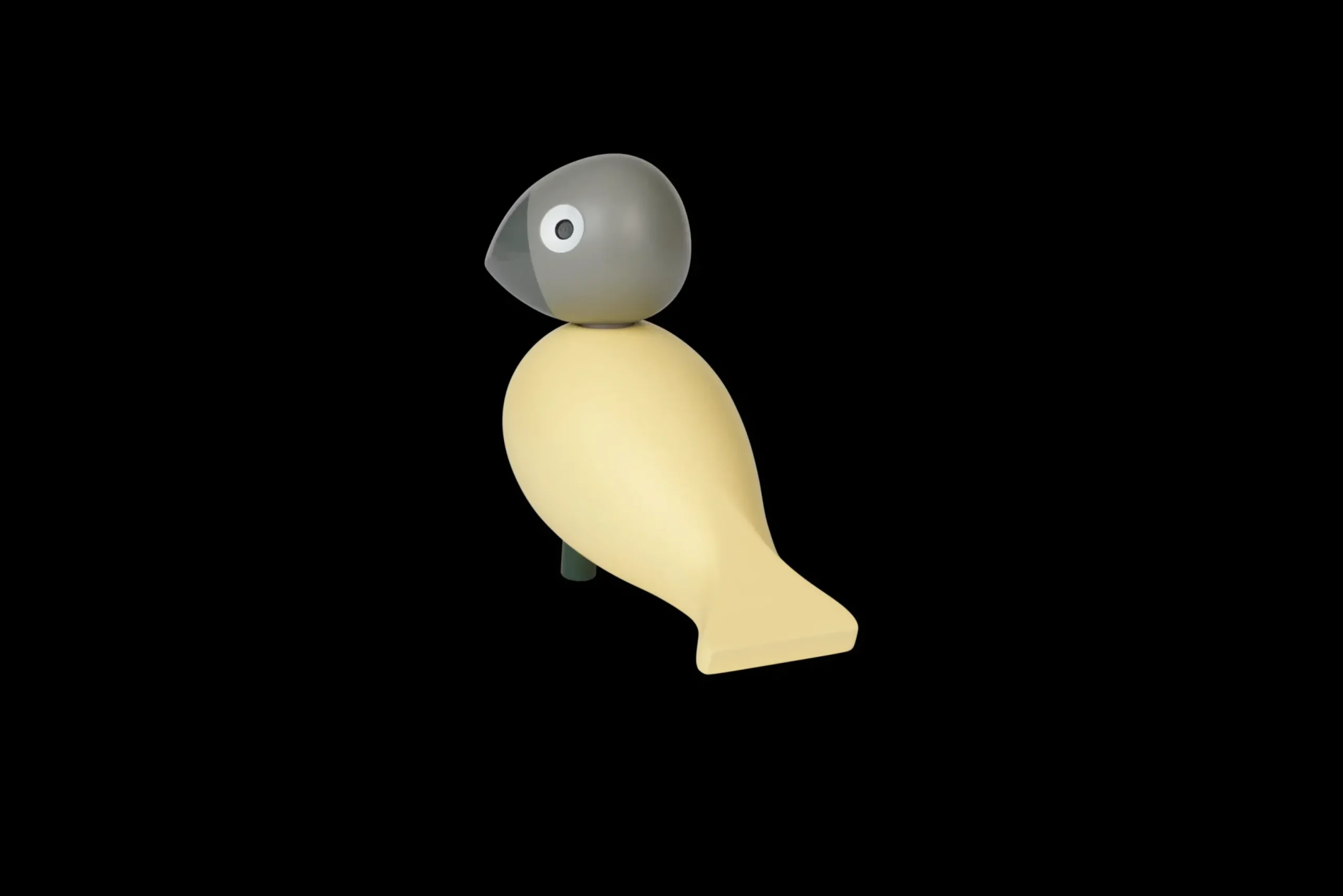 Kay Bojesen Year Bird Bella 2025 H12.5 cm creme/grå