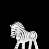 Kay Bojesen Zebra H14 cm i sort fra serien Other animals