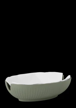 Kähler Brødkurv 29.5x20 cm i grøn fra serien Hammershøi