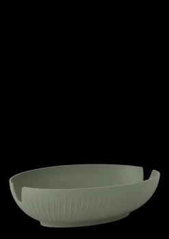 Kähler Brødkurv 29.5x20 cm i grøn fra serien Hammershøi