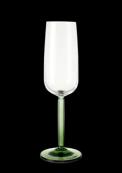 Kähler Hammershøi Champagneglas 24 cl grøn 2 stk. | Køb her