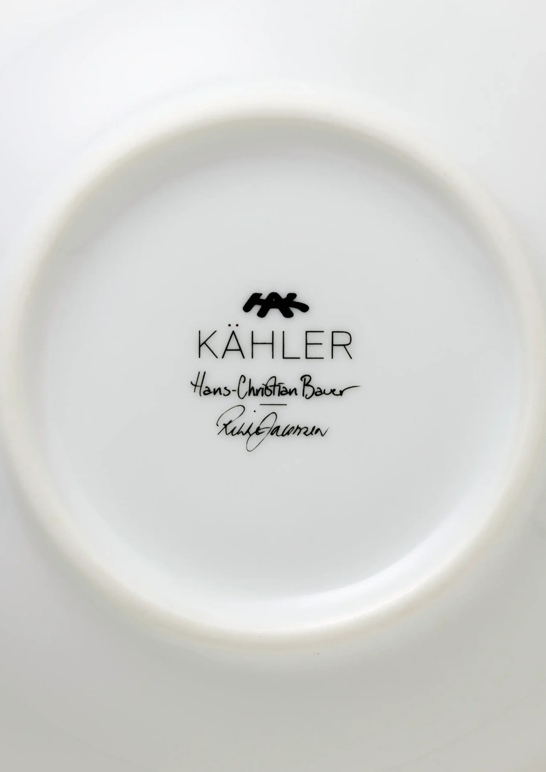 Kähler Hammershøi Christmas Skål Ø16 cm hvid m. deko 2 stk.
