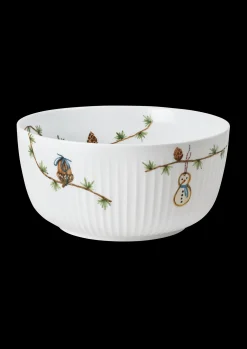 Kähler Hammershøi Christmas Skål Ø21 cm hvid m. deko