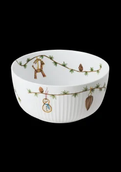Kähler Hammershøi Christmas Skål Ø21 cm hvid m. deko