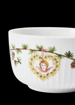 Kähler Hammershøi Christmas Skål 2024 Ø12 cm hvid m. deko