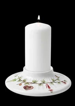 Kähler Hammershøi Christmas Bloklysestage Ø13 cm hvid m deko