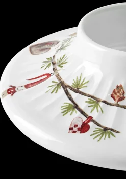 Kähler Hammershøi Christmas Bloklysestage Ø13 cm hvid m deko