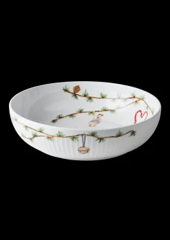 Kähler Hammershøi Christmas Skål Ø30 cm hvid m. deko