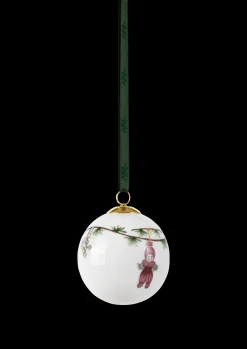 Kähler Hammershøi Christmas juleornamenter hvid m. deko
