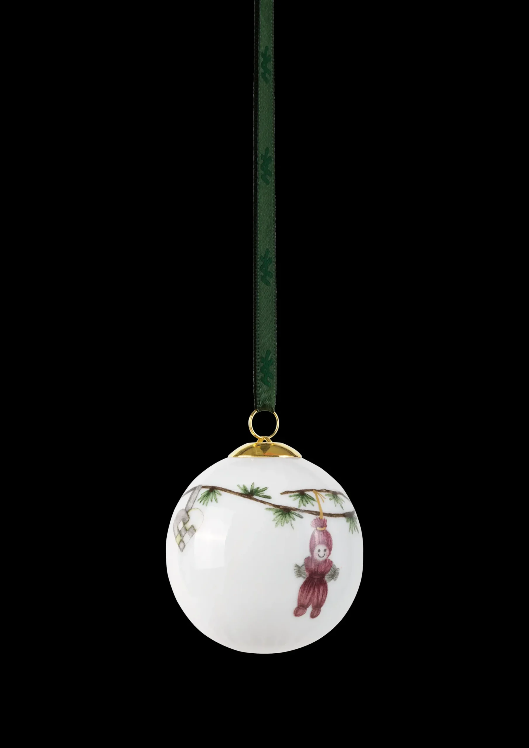 Kähler Hammershøi Christmas juleornamenter hvid m. deko