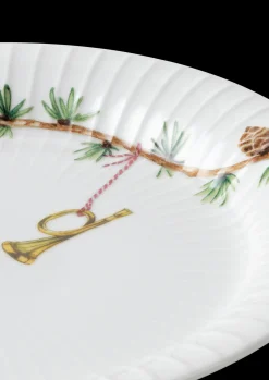 Kähler Hammershøi Christmas Tallerken Ø19 cm hvid m. deko