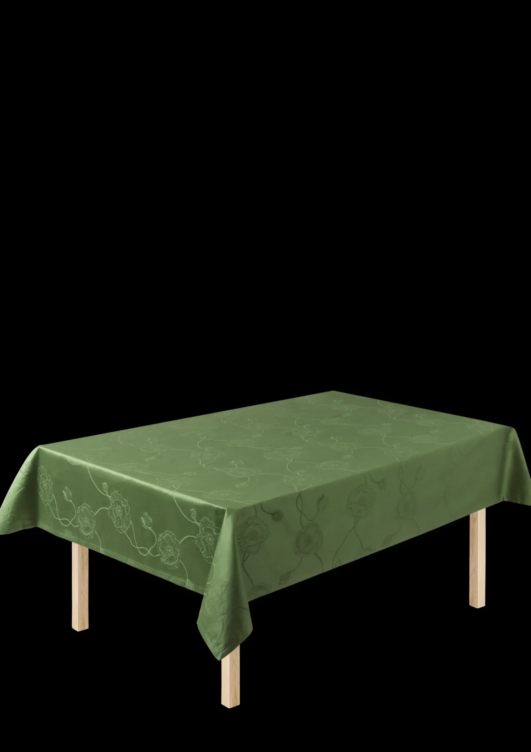 Kähler Hammershøi Poppy Damaskdug 150x270 cm grøn | Køb her